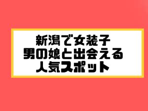 新潟でニューハーフ/男の娘と出会う場所20選！女装ハッテン場。